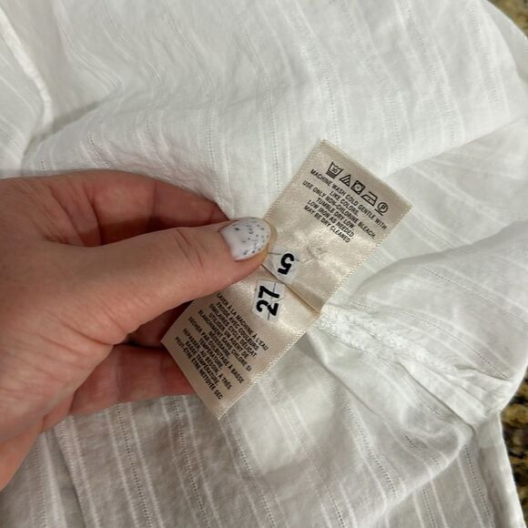 HD In Paris Anthropologie Blair Gauze Empire Babydoll Tunic Top Size 4 - Picture 8 of 11